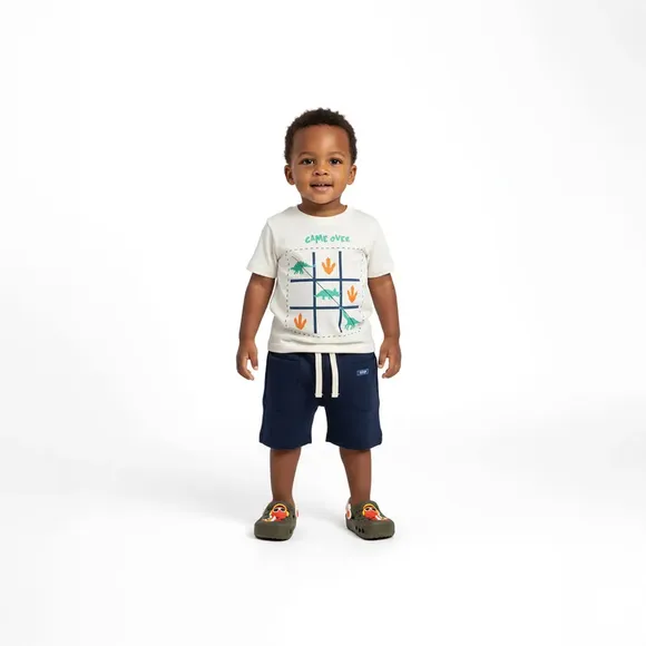 Camiseta Toddler Game Over Meia Malha Tip Top
