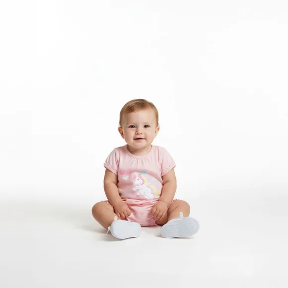 Macaquinho Bebê Unicórnio Meia Malha Tip Top
