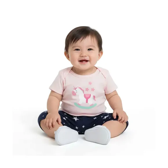 Shorts Bebê Estrelinhas Cotton Tip Top