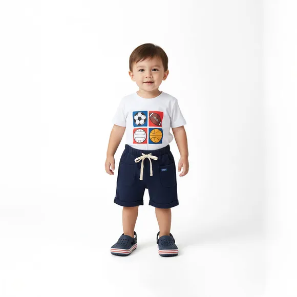 Camiseta Manga Curta kids Esportes Meia Malha Tip Top