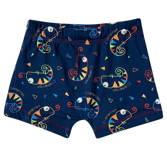 Shorts Praia Toddler Camaleão Elastano Proteção Uv 50+ Tip Top