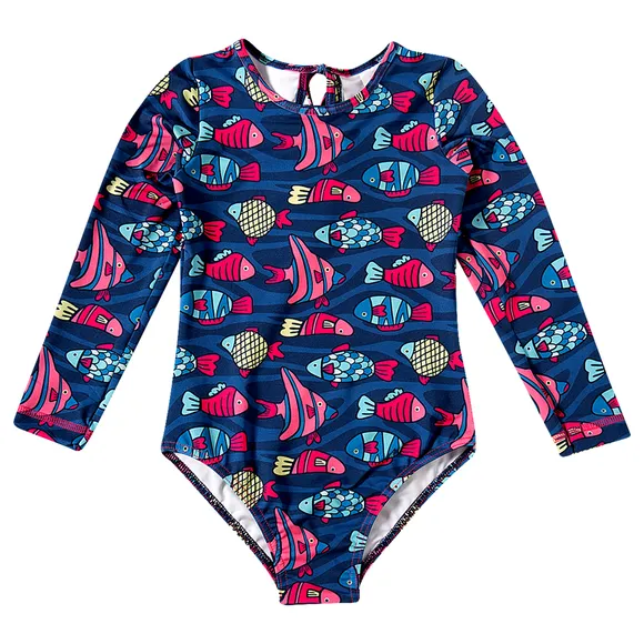 Body Praia Toddler Peixes Lycra Proteção Uv 50+ Tip Top