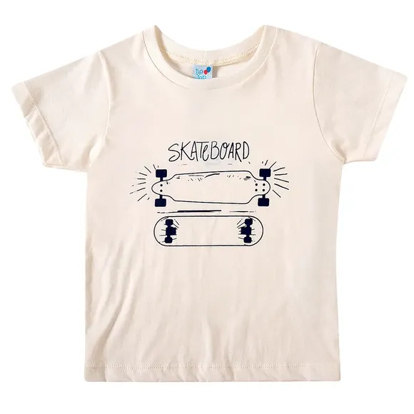 Camiseta Kids Skateboard Meia Malha Tip Top