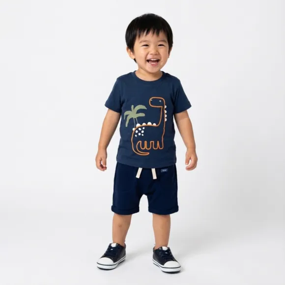 Camiseta Kids Dino Meia Malha Tip Top