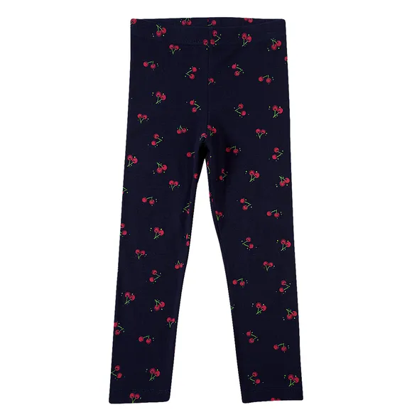 Calça Legging Bebê Cerejas Cotton Light Estampado Tip Top