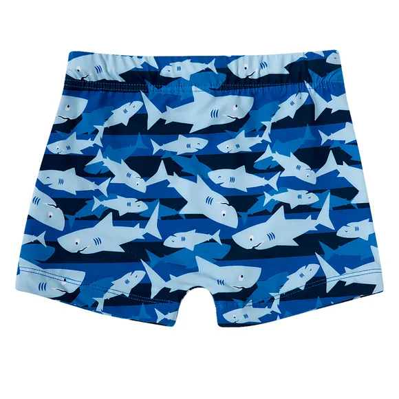Shorts Praia Kids Tubarão Elastano Proteção Uv 50+ Tip Top