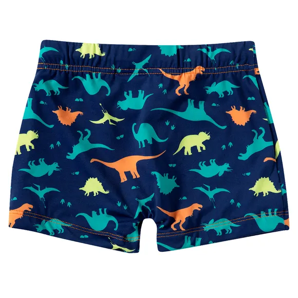 Shorts Praia Toddler Dino Elastano Proteção Uv 50+ Tip Top