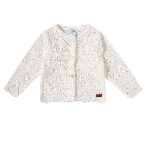 Blusão Cardigan Bebê Tricot Tip Top