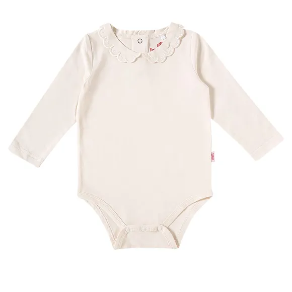 Body Manga longa Bebê Malha Com Elastano Tip Top