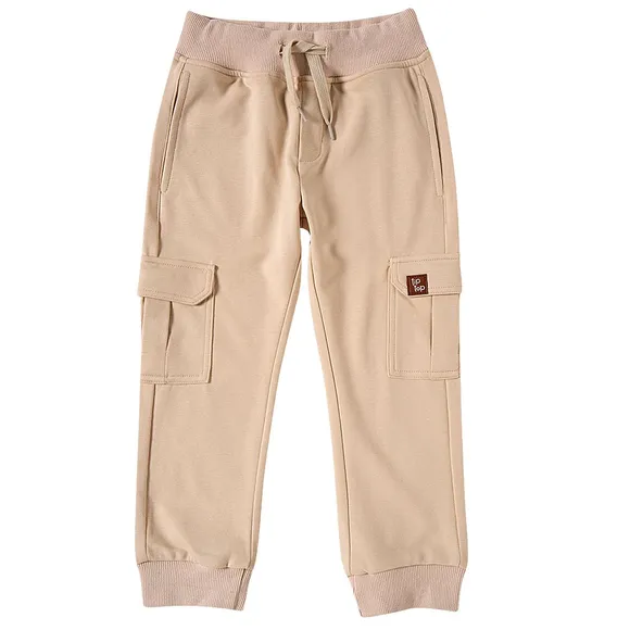 Calça Ocre Toddler Malha Sarja Tip Top