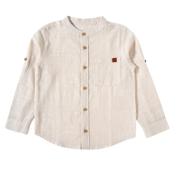 Camisa Manga Longa Toddler Plano Tip Top