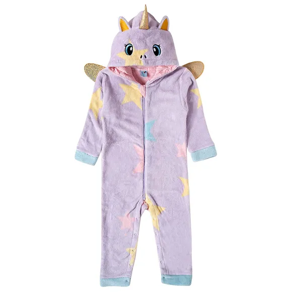 Macacão Lilás Toddler Peludinhos Unicórnio Tip Top