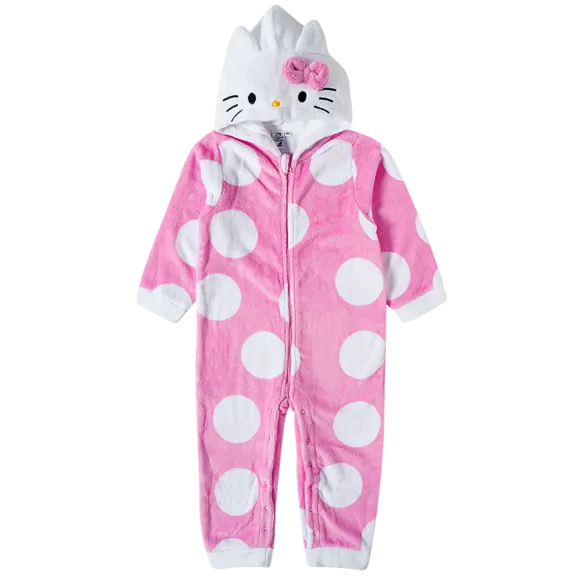 Macacão Toddler Peludinhos Hello Kitty Tip Top