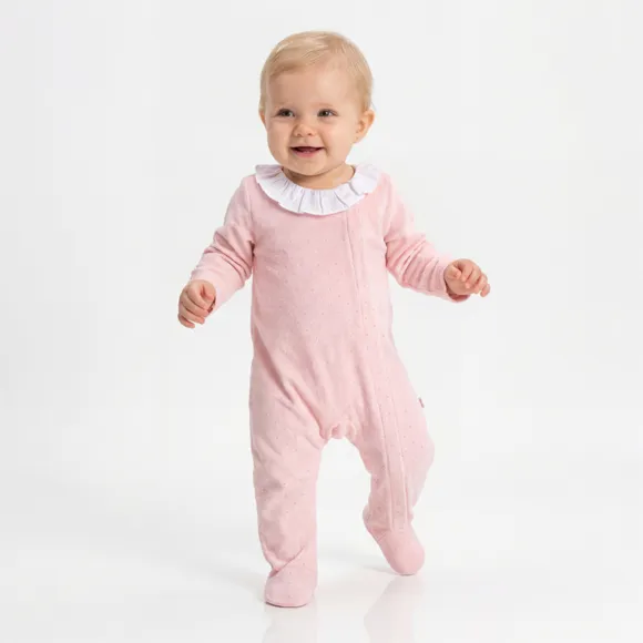 Macacão Bebê Rosa Plush Tip Top