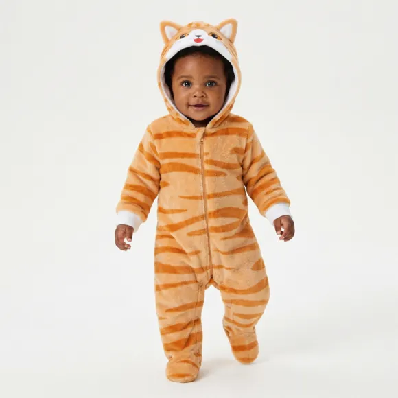 Macacão Bebê Peludinhos Gatinho Tip Top