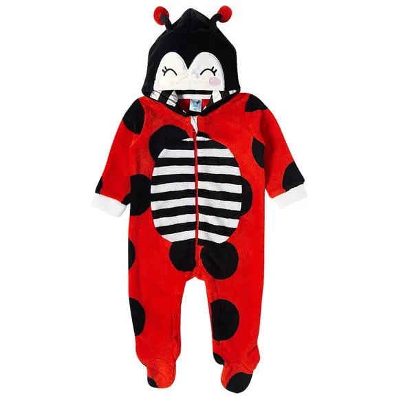 Macacão Bebê Peludinhos Joaninha Tip Top