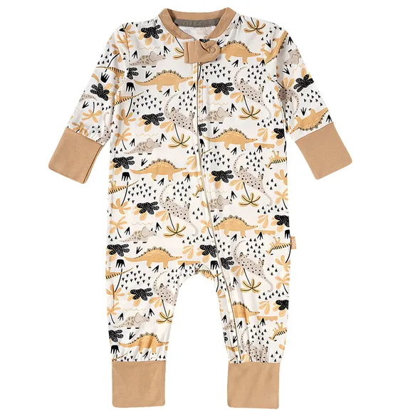 Pijama Macacão Bebê Dino Modal Estampado Tip Top