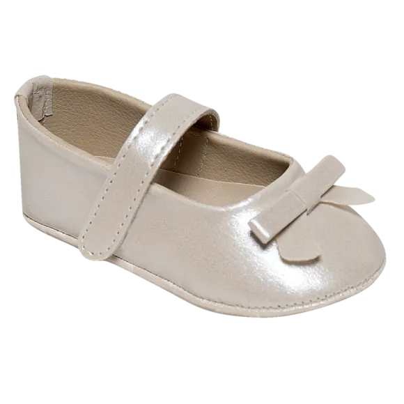 Sapatinho Bebê Branco Courinho Tip Top