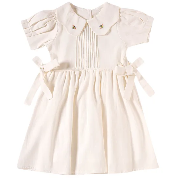 Vestido Manga Curta Kids Abelhinha Fustão Tip Top