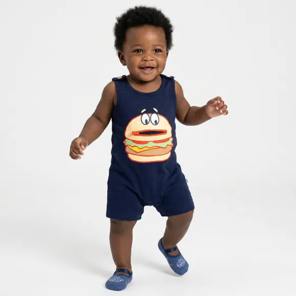 Banho De Sol Bebê Menu Kids Malha Flamê Tip Top