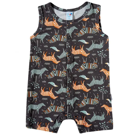 Banho De Sol Bebê Zebra Viscolycra Estampada Tip Top