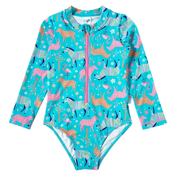 Body Praia Kids Zebra Elastano Proteção Uv 50+ Tip Top