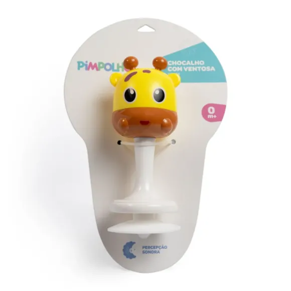 Chocalho Com Ventosa Girafa Pimpolho