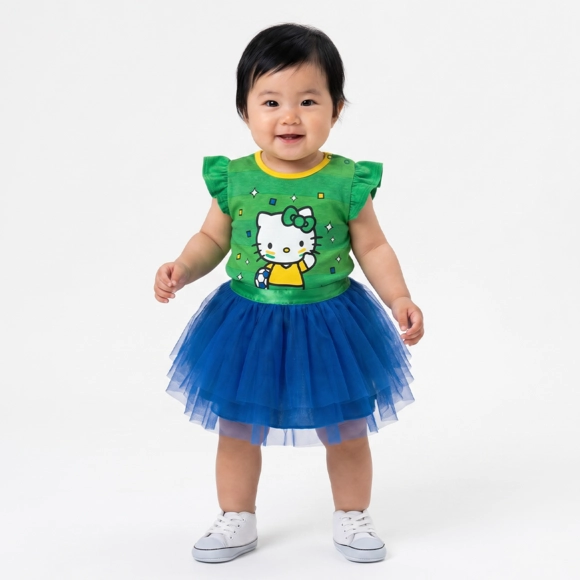 Saia Fantasia De Tule Bebê Torcida Do Brasil Tip Top