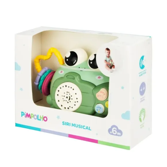 Brinquedo De Atividades Musical Siri Verde Pimpolho