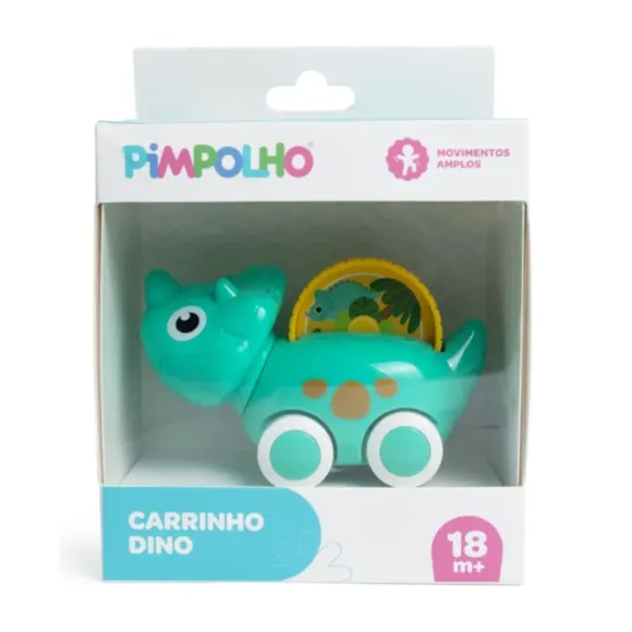 Brinquedo Carrinho Verde Dinossauro Pimpolho