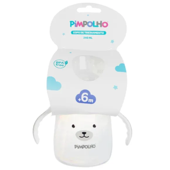 Copo De Treinamento Com Alça Urso 240ml Pimpolho