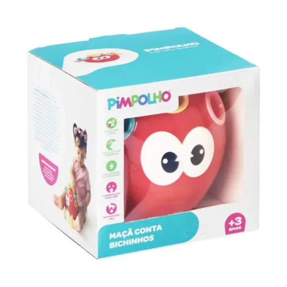 Brinquedo Educativo Maça Conta Bichinhos Pimpolho
