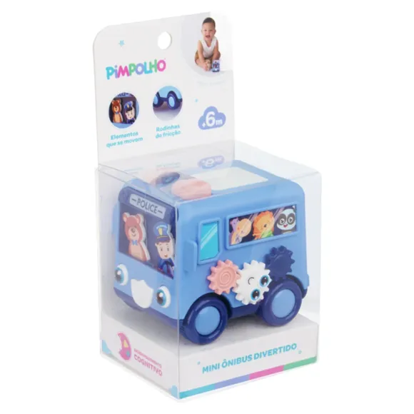 Brinquedo Mini Ônibus Divertido Pimpolho