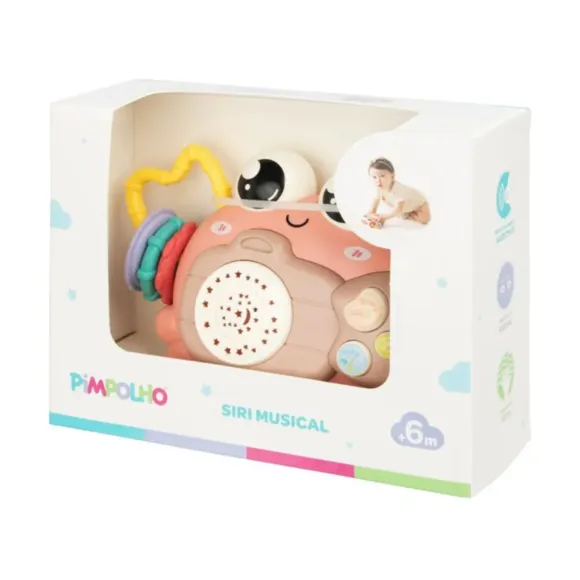 Brinquedo De Atividades Musical Siri Rosa Pimpolho