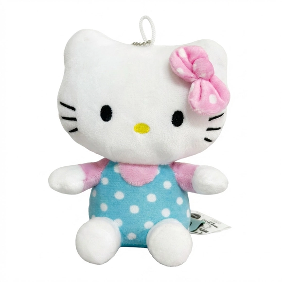 Chaveiro Pelúcia Hello Kitty Azul e Rosa Tip Top