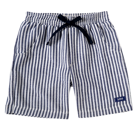 Bermuda Toddler Festiva Tecido Plano Fio Tinto Tip Top