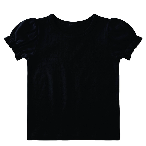 Blusa Manga Curta Kids Básica Suedine Tip Top