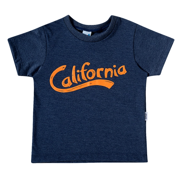 Camiseta Manga Curta Kids Califórnia Meia Malha Tip Top
