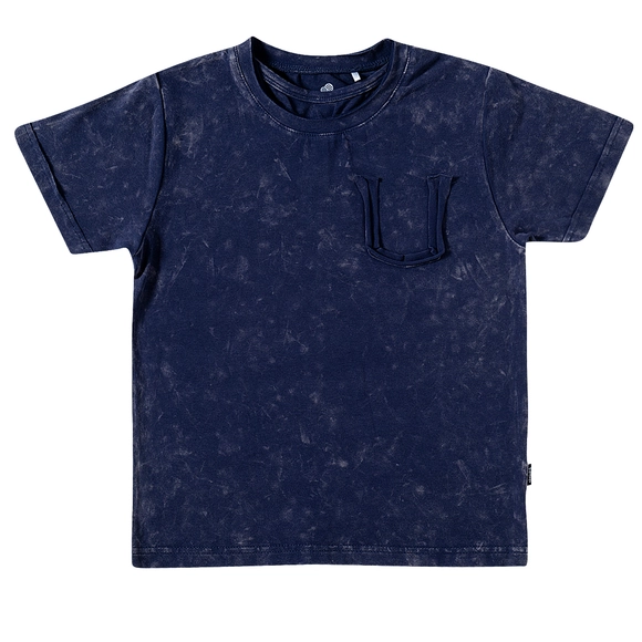 Camiseta Manga Curta Kids Marinho Cotton Tip Top