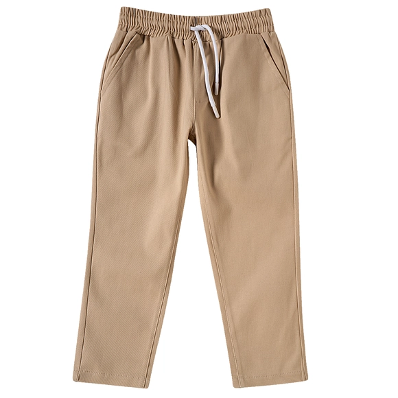 Calça Caqui Toddler Festiva Sarja Tip Top