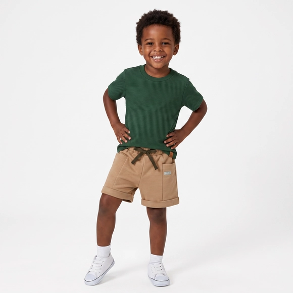 Camiseta Manga Curta Kids Festiva Malha Texturizada Tip Top