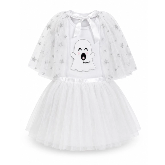 Fantasia Infantil Fantasminha Suedine E Tule Tip Top