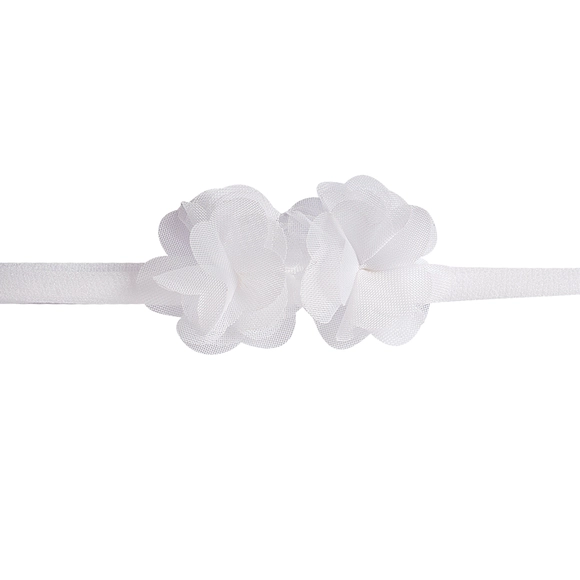 Faixa De Cabelo Com Aplique De Flores Tip Top
