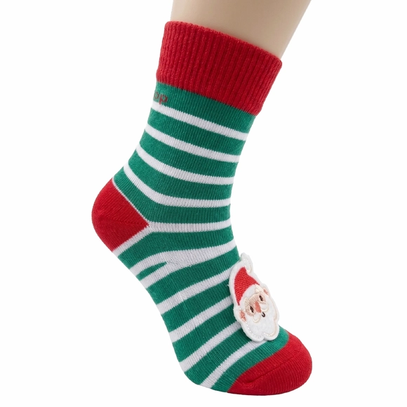 Meia Soquete Papai Noel Tecido Plano Tip Top