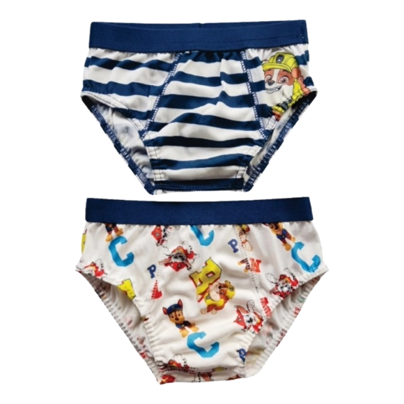 Kit 2 Cuecas Infantil Slip Patrulha Canina Meia Malha Tip Top
