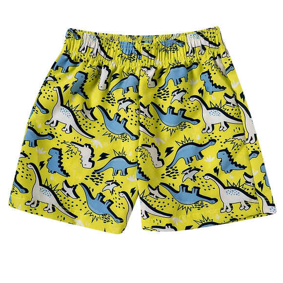 Bermuda Toddler Dinossaurs Microfibra Estampada Tip Top
