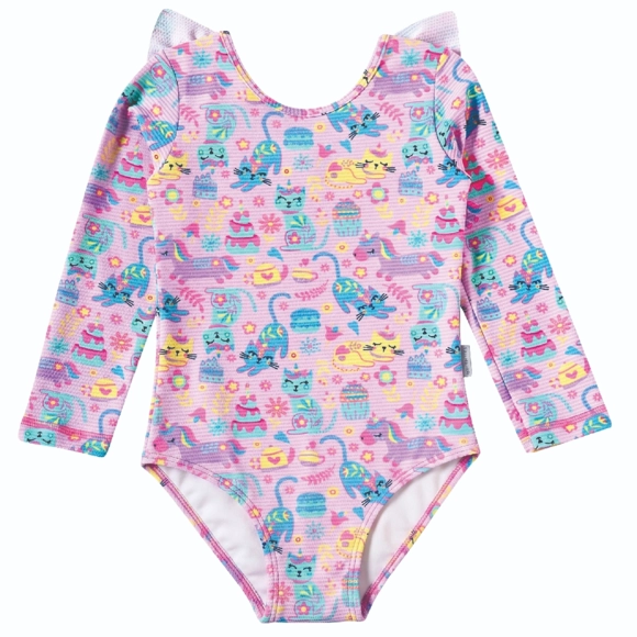 Body Manga Longa Praia Kids Unicat Lycra Trabalhada Proteção Uv 50+ Tip Top