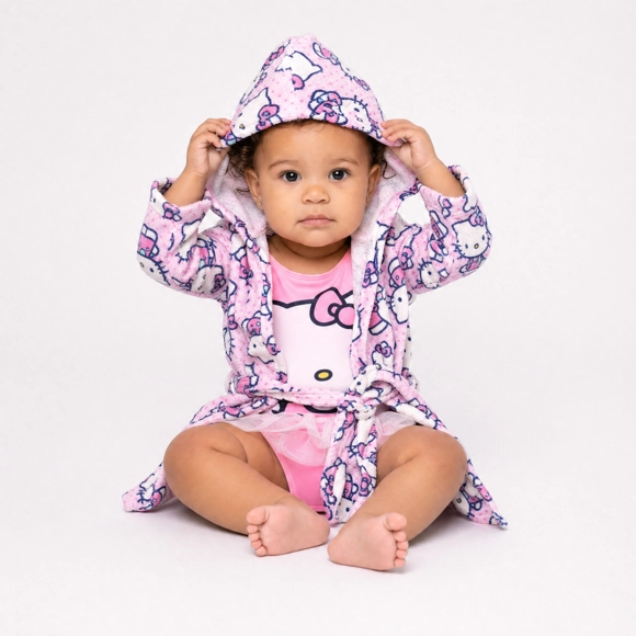 Roupão Toddler Hello Kitty Atoalhado Tip Top