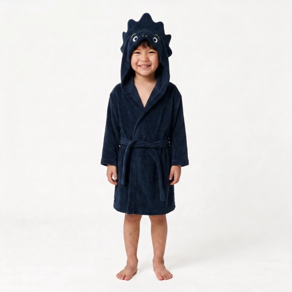 Roupão Com Capuz Kids Dino Atoalhado Tip Top