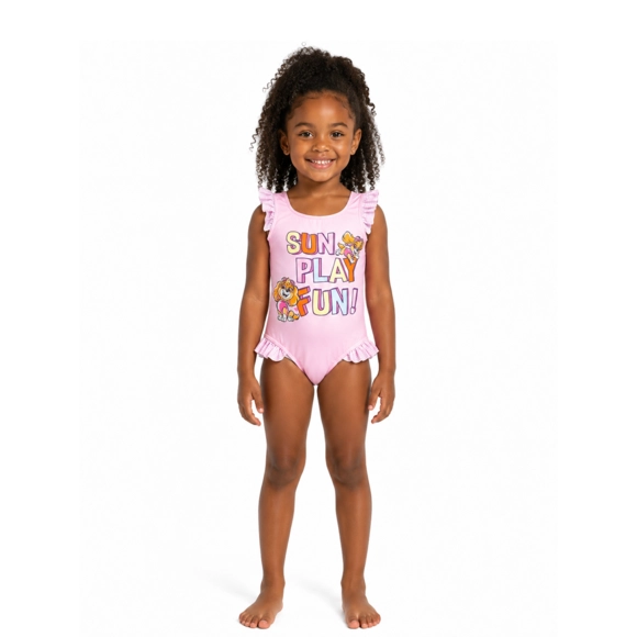 Maiô Praia Toddler Patrulha Canina Elastano Proteção Uv 50+ Tip Top